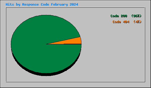 Hits by Response Code February 2024